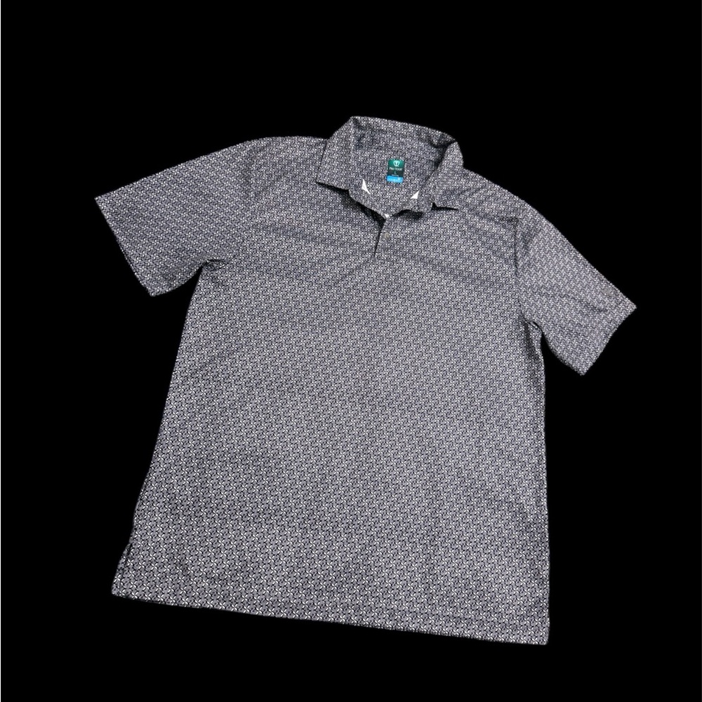Pro Tour Whale Patterned Shirt Large Cool Play Golf Shirt